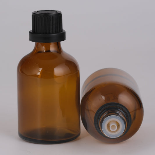 50 ml Amber Glass Bottles - 10 pk